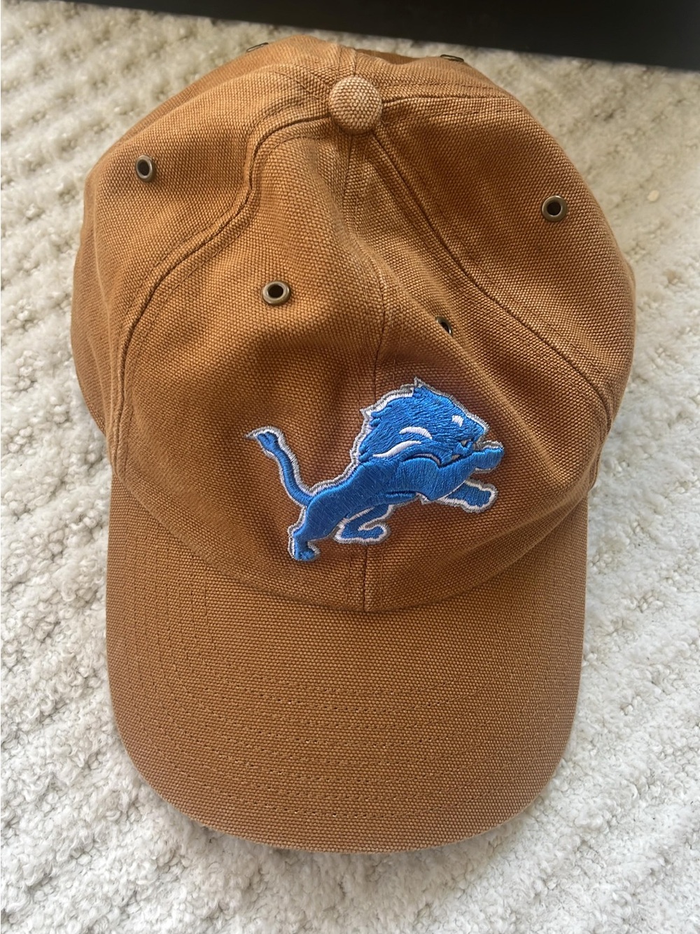 NFL Men's Detroit Lions Carhartt cap with Blue Embroidered Lion